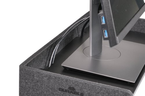 Durable Premium Felt Monitor Riser Laptop Stand Height-Adjustable Shelf  508158