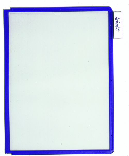 Durable Sherpa Display Panel Clear Coloured Flexible Frame A4 Violet Blue 560644 [Box 10]