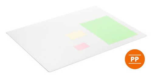 Durable Desk Mat Contoured 65x50cm Clear