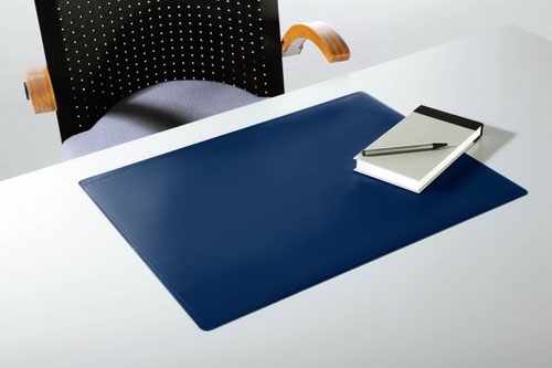 Durable Desk Mat PP with Contoured Edges 530x400mm Dark Blue - Pack of 5  713207