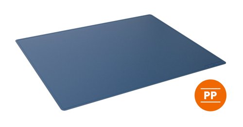 Durable Desk Mat Contoured 53x40cm Blue