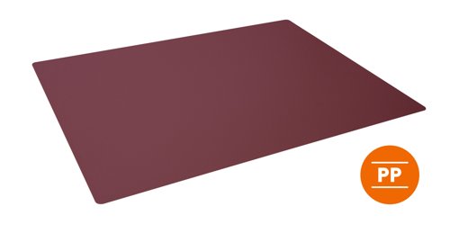 Durable Desk Mat Contoured 65x50cm Red