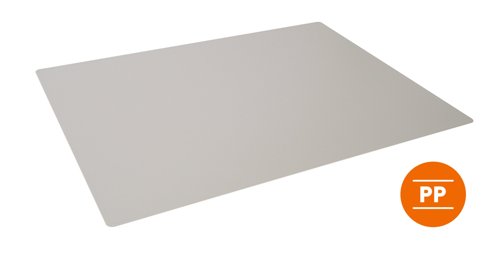 Durable Desk Mat Contoured 65x50cm Grey