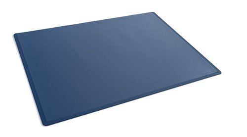Durable Clear Overlay Non-Slip Desk Mat Notes Protector Pad - 53x40 cm - Blue