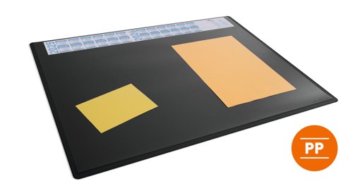 Durable Calendar Desk Mat 65x50cm Black