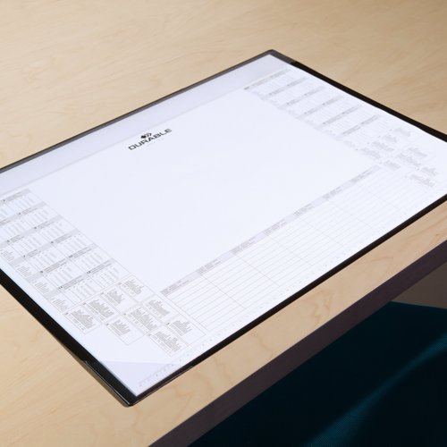 Durable Clear Overlay Calendar Keyboard Desk Pad Protector Mat PP - 60 x 43cm  729801