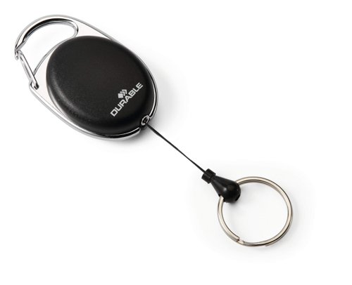 Durable Retractable Badge Reel Style With LED Light Black 819801