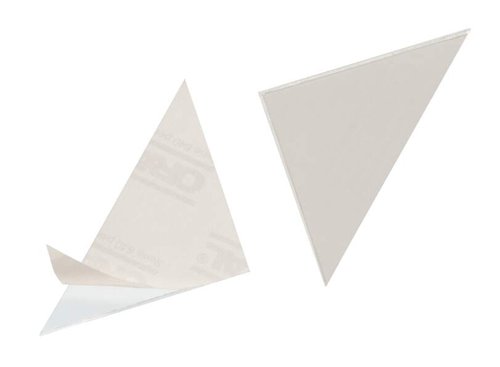 Durable CORNERFIX Self-Adhesive Triangular Corner Pockets - 100 Pack - 75x75mm