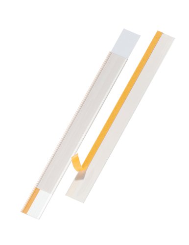 Durable SCANFIX Self-Adhesive EPOS Ticket Strip Holder - 25 Pack - 1000 x 62mm