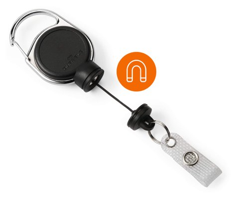 Durable Extra Strong Badge Reel Black 832901 - Durable (UK) Ltd - DB98179 - McArdle Computer and Office Supplies