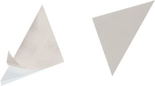 Enhance and complete your presentation by including additional information with the aid of CORNERFIX. The transparent self adhesive pvc triangular pockets are ideal for filing loose documents in files binders and folders. 100 per pack.