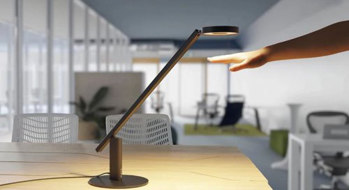 Durable LUCTRA Aluminium Table LITE 3D Gesture Control Biologically Effective Light Desk Lamp Black - 921301