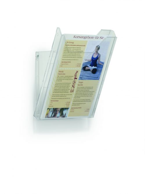 Durable Combiboxx Literature Holder A4 Portrait Clear 8578/19 DB80340 Buy online at Office 5Star or contact us Tel 01594 810081 for assistance