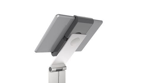 Durable Aluminium FLOOR Tablet Holder Stand for 7-13 inch Devices with Anti Theft Lock & 360 Degree Rotation - 893223