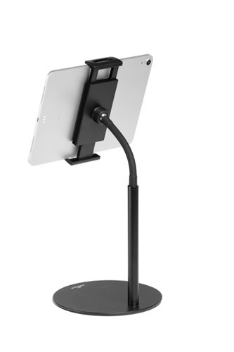 Durable TWIST 360 Gooseneck Tablet and Phone Holder Desk Stand Black - 894101