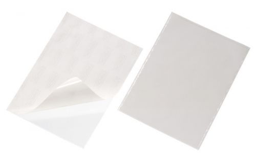 High quality A4 self-adhesive pockets which opens at the top. Use to display a title page on the front of files and folders. Also ideal for presenting loose papers on notice boards etc or for storing documents in files, folders and ring binders.