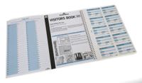 Durable Visitors Book Refill of 100 Duplicate Carbonless Badge Inserts W90xH60mm Ref 1464-65