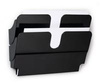Durable FLEXIPLUS 2 A4 Landscape Magnetic Literature Holder Wall Mounted Document Holder Black - 1709022060