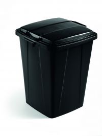 Durable Durabin Slim Bin for Recycling Waste 90 Litre Capacity 515x485x605mm Black Ref 1800474221