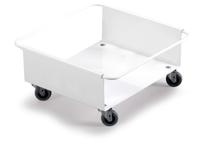Durable Metal Trolley for DURABIN 90 Litre Square Bin 385 x 395 x 180 White - 1801668010