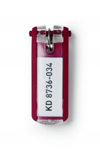 Durable Key Clip Red Ref 1957-03 [Pack 6]