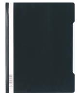 Durable Clear View Project Report File & Document Folder Extra Wide Format  A4 Black (Pack 50) - 257001