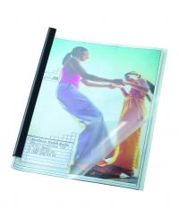 Durable Report Cover and Spinebar 6mm A4 Black (PK100)