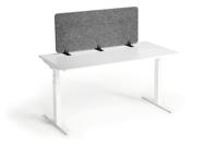 Durable EFFECT Foldable Felt Desk Divider 60% Recycled W1200 x H500mm Charcoal Grey - 313458