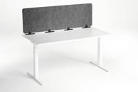 Durable EFFECT Foldable Felt Desk Divider 60% Recycled W1600 x H500mm Charcoal Grey - 313558
