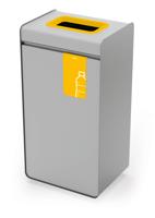 Durable 55L Plastic Waste Bin - Sheet Steel Recycling Separation Bin - DURASORT®