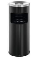 Durable Round Ashtray Bin 17L Black
