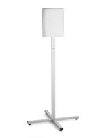 Durable INFO STAND OUTDOOR Stainless Steel Floor Sign - A4 Display Panel - Grey