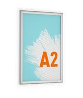 Durable Outdoor Snap Frame Weatherproof Poster Holder Notice Board - A2 Silver