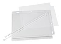 Durable Water Resistant UV Anti-Reflective Cable Tie Pockets - 5 Pack - A5 Clear