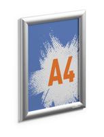 Durable Outdoor Snap Frame Weatherproof Poster Holder Notice Board - A4 Silver