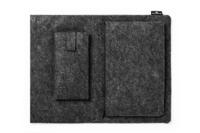 Durable EFFECT Recycled Felt Laptop Laptop Case Sleeve with Phone and Accessory Holders 16.4in - 507158