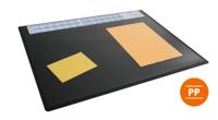 Durable Calendar PC Desk Pad Protector Mat with Clear Overlay - 5 Pack - Black