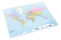 Durable World Map Desk Mat Smooth Non-Slip PC Keyboard Mouse Pad - 5 Pack