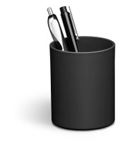 Durable ECO Desk Pen Pot & Pencil Holder 80% Recycled Plastic Black - 775901
