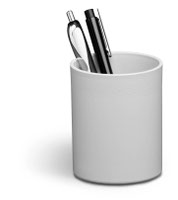 Durable ECO Desk Pen Pot & Pencil Holder 80% Recycled Plastic Grey - 775910