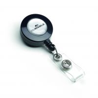 Durable Retractable Badge Reel 800mm Charcoal 815258 [Pack 10]