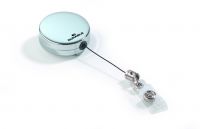 Durable Heavy Duty Retractable Badge Reel with Belt Clip Chrome 822523 [Pack 10]