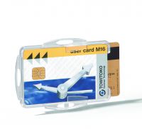 Durable Duo Security Swipe Card Holder Transparent (Pack of 50) 999108000