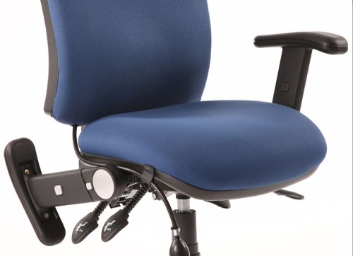 AC000001 | An ingenious feature armrest that is height adjustable and also swivels back for maximum comfort for close at desk work.