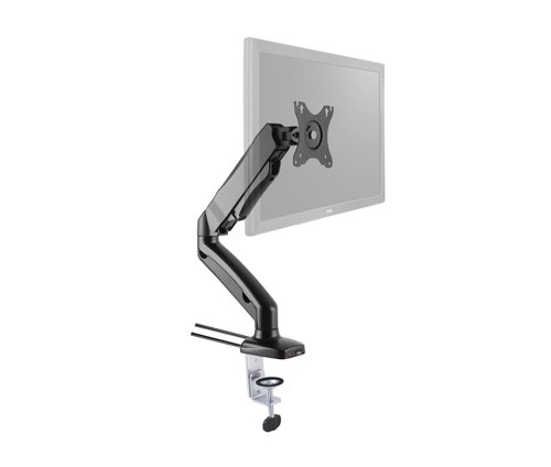 AC000066 | In today’s digital age, maintaining optimal posture and ensuring ergonomic efficiency is vital. Monitor arms play a crucial role, offering adjustable positioning to reduce neck strain, improve productivity, and maximize desk space. This Monitor Arm embodies the pinnacle of these requirements. It delivers effortless adjustability, unparalleled desk-top convenience, optimal flexibility, straightforward installation, secure mounting, and broad compatibility.