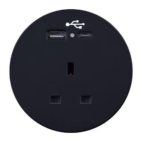 Design Soft Seating Power Module Black