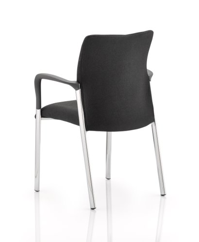 Academy Visitor Chair Black Fabric Back With Arms BR000003 Dynamic