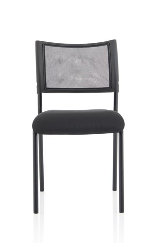 Brunswick Visitor Chair Black Fabric Black Frame BR000020