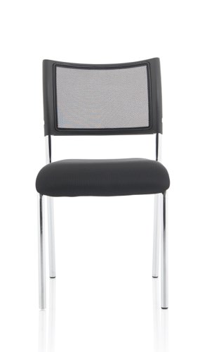 Brunswick Visitor Chair Black Fabric Chrome Frame BR000021 Visitors Chairs 82013DY