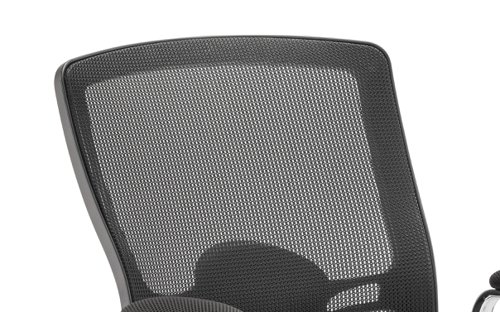 Sonix Portland Visitor With Arms Straight Leg Fabric Seat Mesh Back Black Ref BR000115